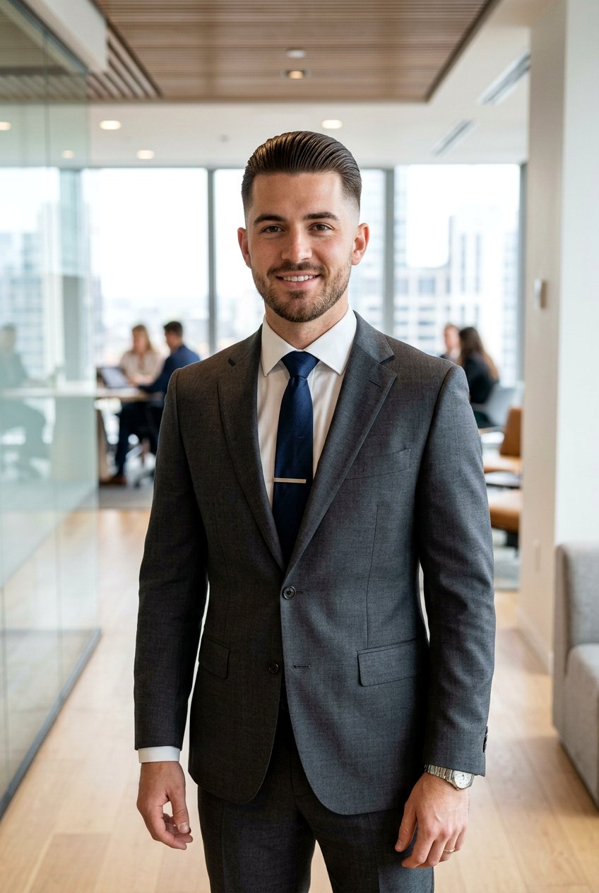 Slicked Back Undercut - 20 mens haircut for professional office look - 20 men’s haircut for professional office look