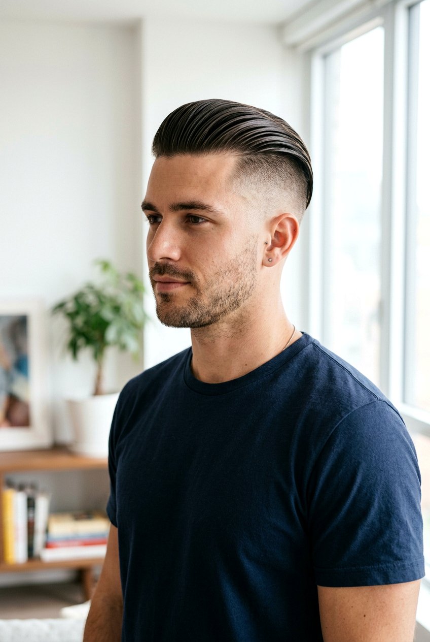 Slicked Back Undercut Hair - 20 editorial slicked back hairstyle - 20 editorial slicked back hairstyle