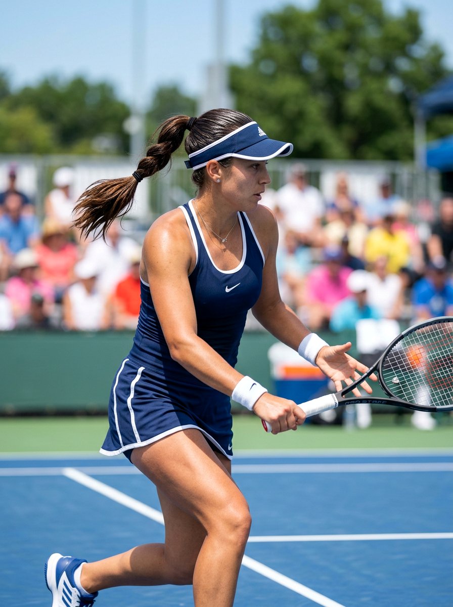 Slicked Back Visor Ponytail Tennis - 20 tennis hairstyle with visor ponytail - 20 tennis hairstyle with visor ponytail
