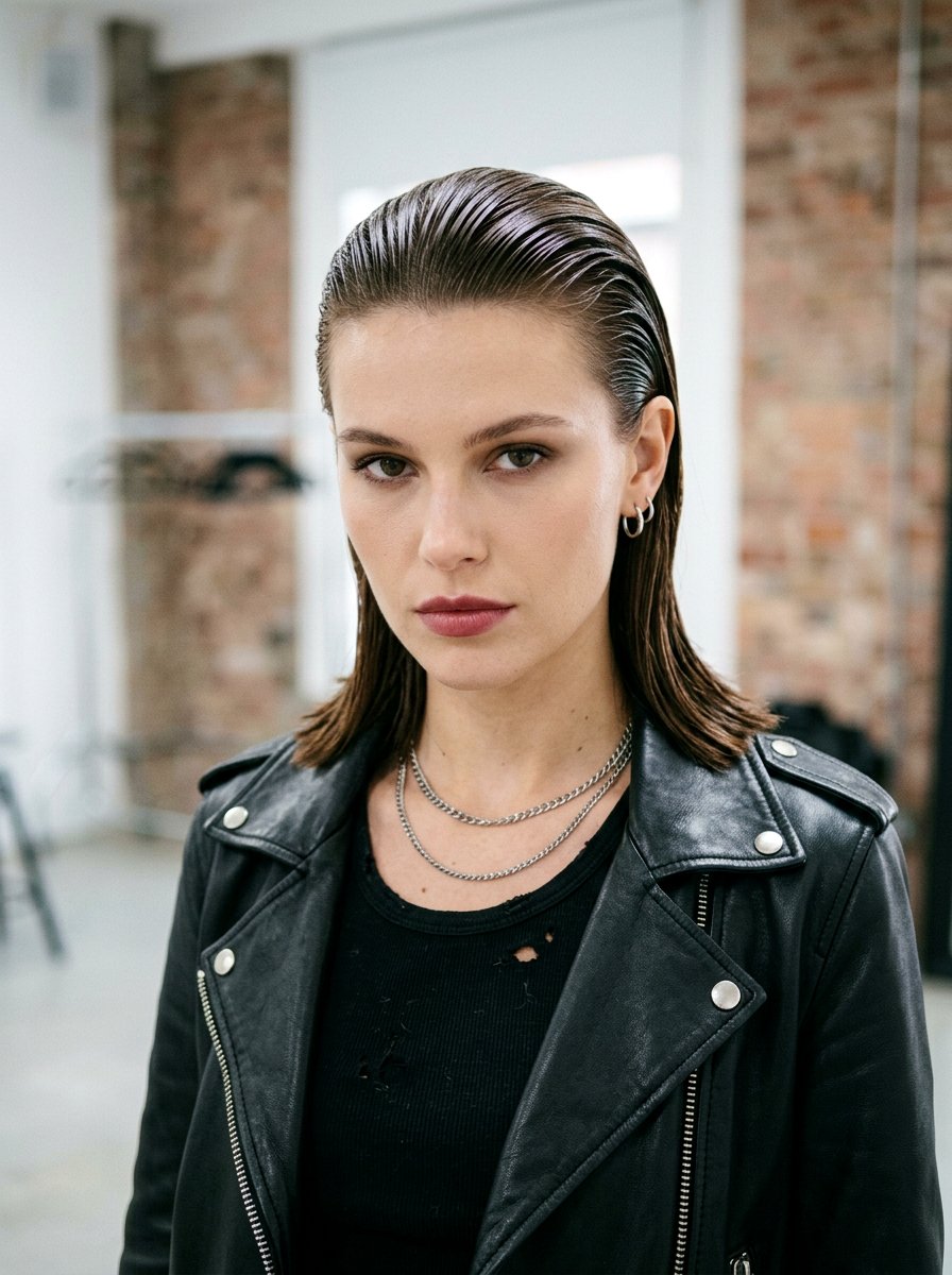 Slicked Back Wet Look - 20 glamorous birthday hairstyle ideas - 20 glamorous birthday hairstyle ideas