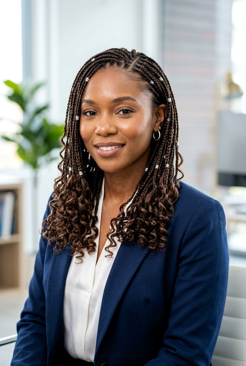 Small Bohemian Knotless Braids With Beads - 20 bohemian knotless braids with beads - 20 bohemian knotless braids with beads