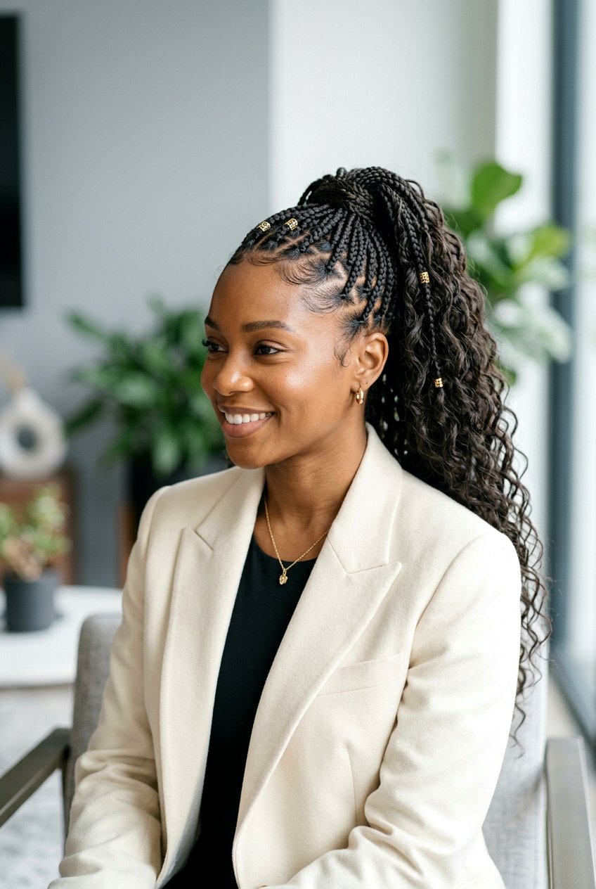 Small Boho Knotless Braids Ponytail - 20 boho knotless braids ponytail - 20 boho knotless braids ponytail