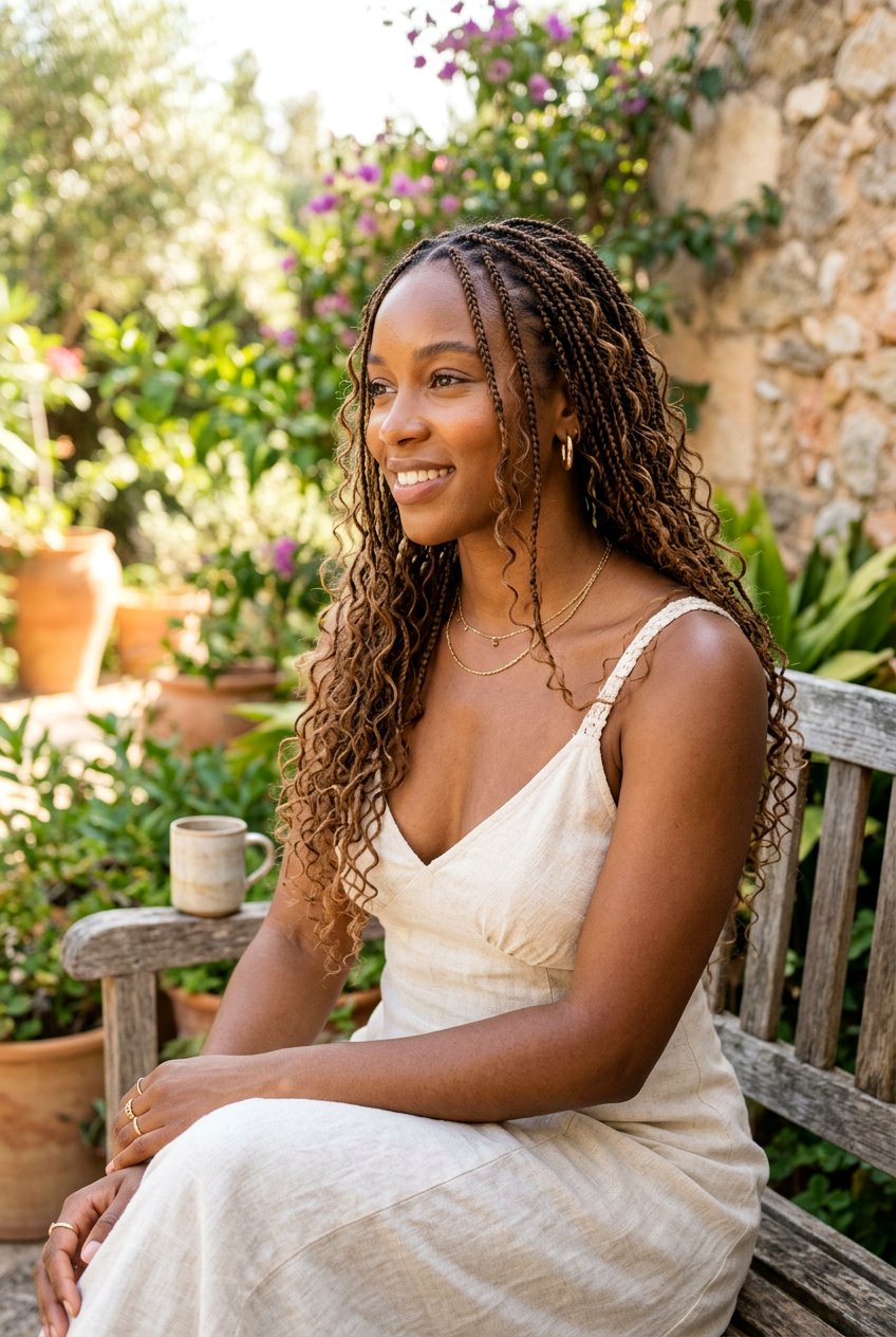 Small Boho Knotless Braids - 20 boho knotless braids hairstyle - 20 boho knotless braids hairstyle