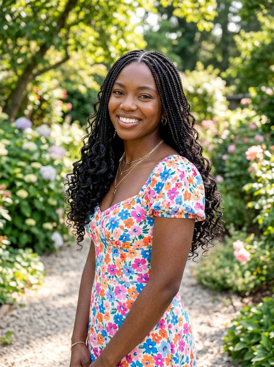 Small Box Braids Curly Ends - 20 small box braids hairstyles - 20 small box braids hairstyles