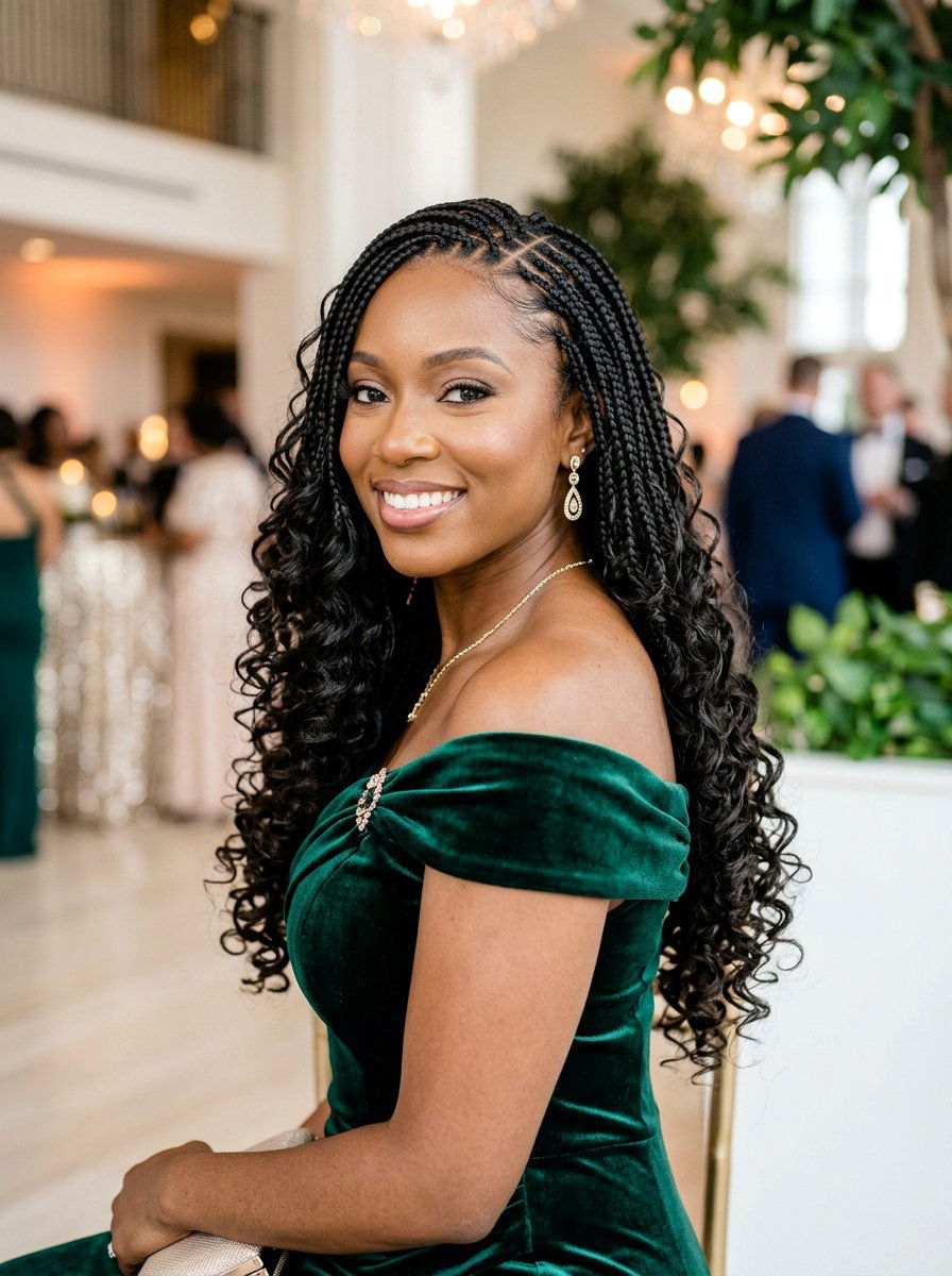 Small Box Braids French Curls - 20 small box braids hairstyles - 20 small box braids hairstyles