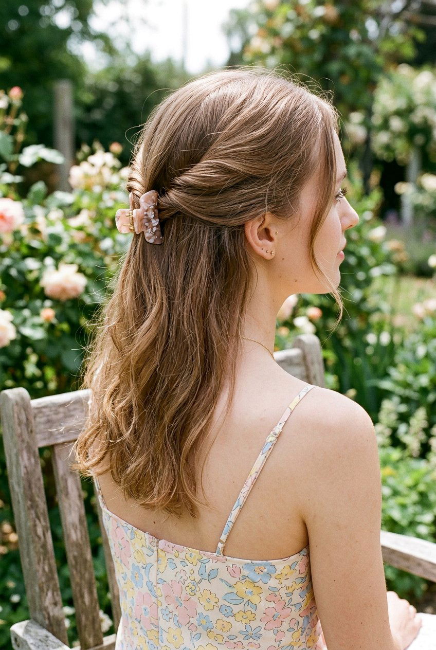20 Effortless Beach Claw Clip Hairstyle Ideas for Summer