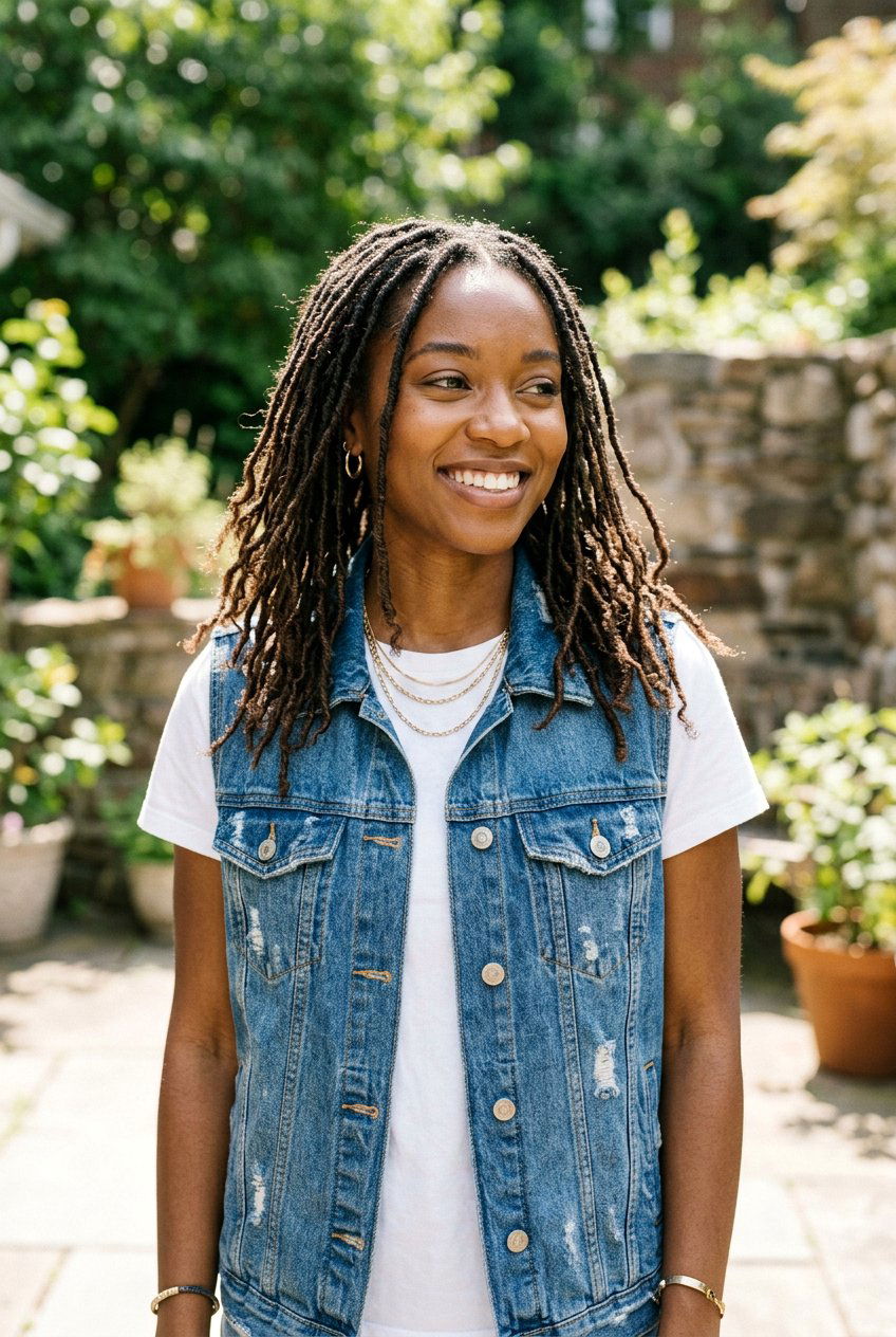 Small Distressed Faux Locs - 20 distressed faux loc styles - 20 distressed faux loc styles