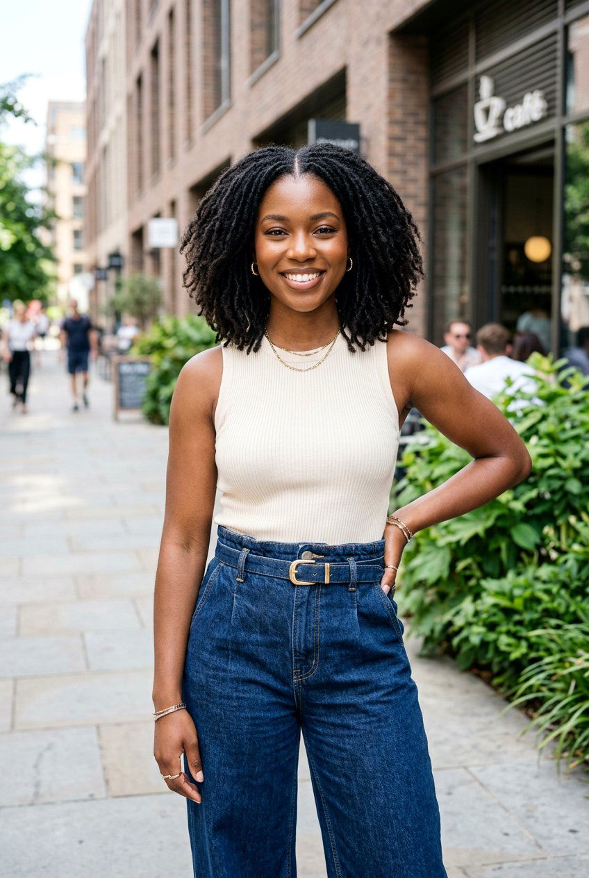 Small Loc Bob Middle Part - 20 loc bob with middle part - 20 loc bob with middle part