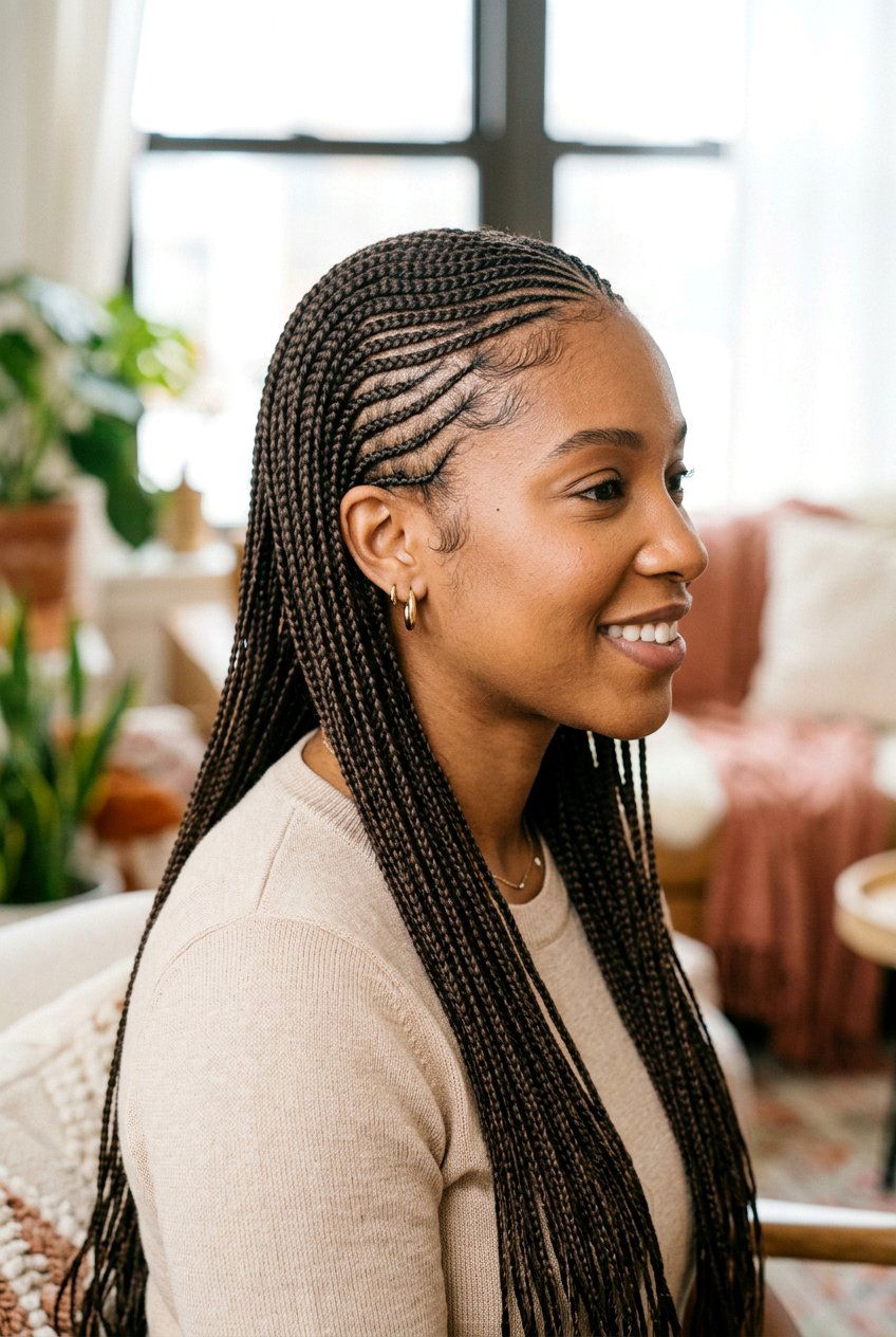 Small Micro Cornrows - 20 cornrow hairstyles for black women - 20 cornrow hairstyles for black women