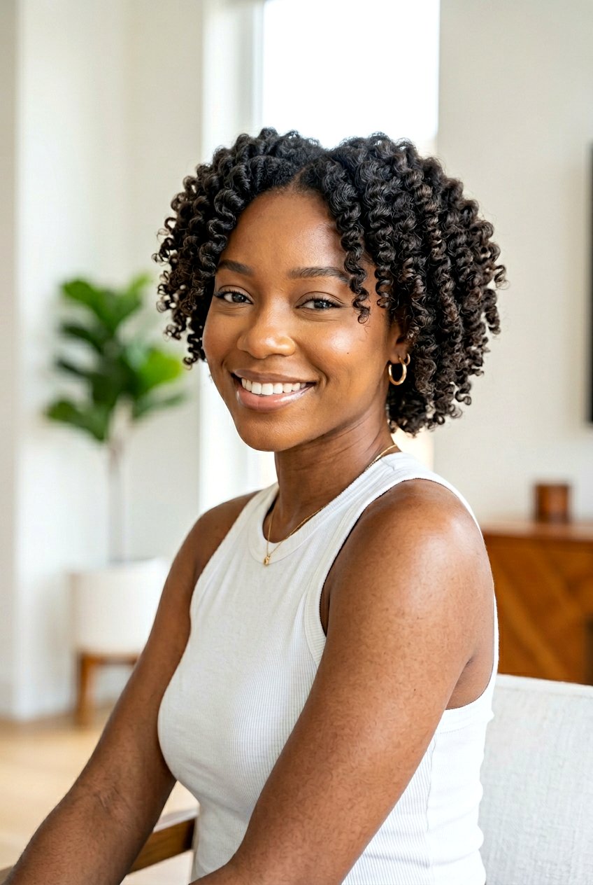 Small Section Braid Out - 20 braid out on short natural hair - 20 braid out on short natural hair