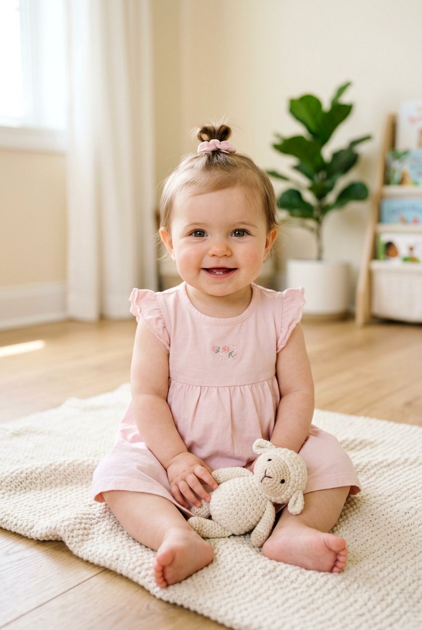 Small Top Knot For Baby Girls - 20 first birthday hairstyles for girls - 20 first birthday hairstyles for girls