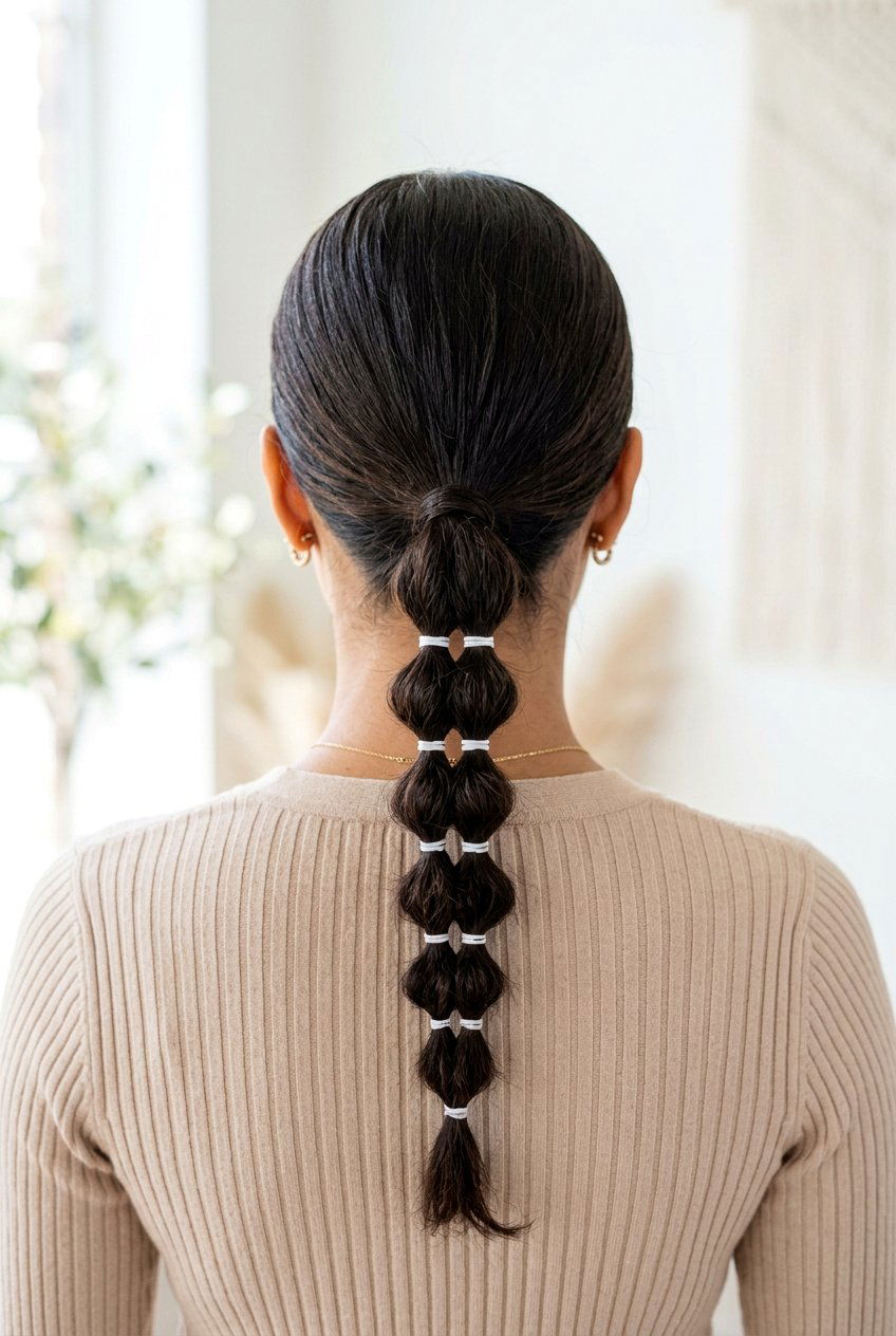 Small bubble ponytail - 20 bubble ponytail hairstyles - 20 bubble ponytail hairstyles