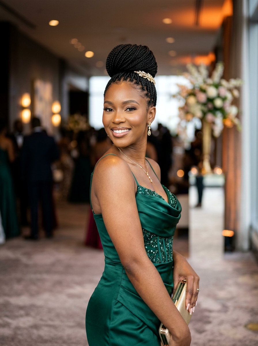 Small knotless braids bun - 20 small knotless braids hairstyles - 20 small knotless braids hairstyles