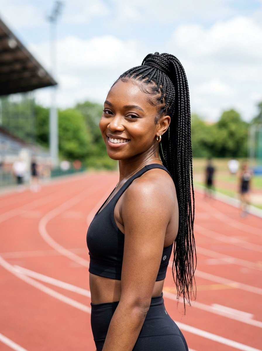 Small knotless braids ponytail - 20 small knotless braids hairstyles - 20 small knotless braids hairstyles