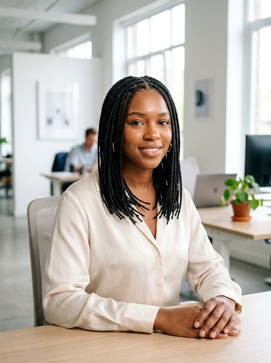 Small shoulder length knotless braids - 20 shoulder length knotless braids - 20 shoulder length knotless braids