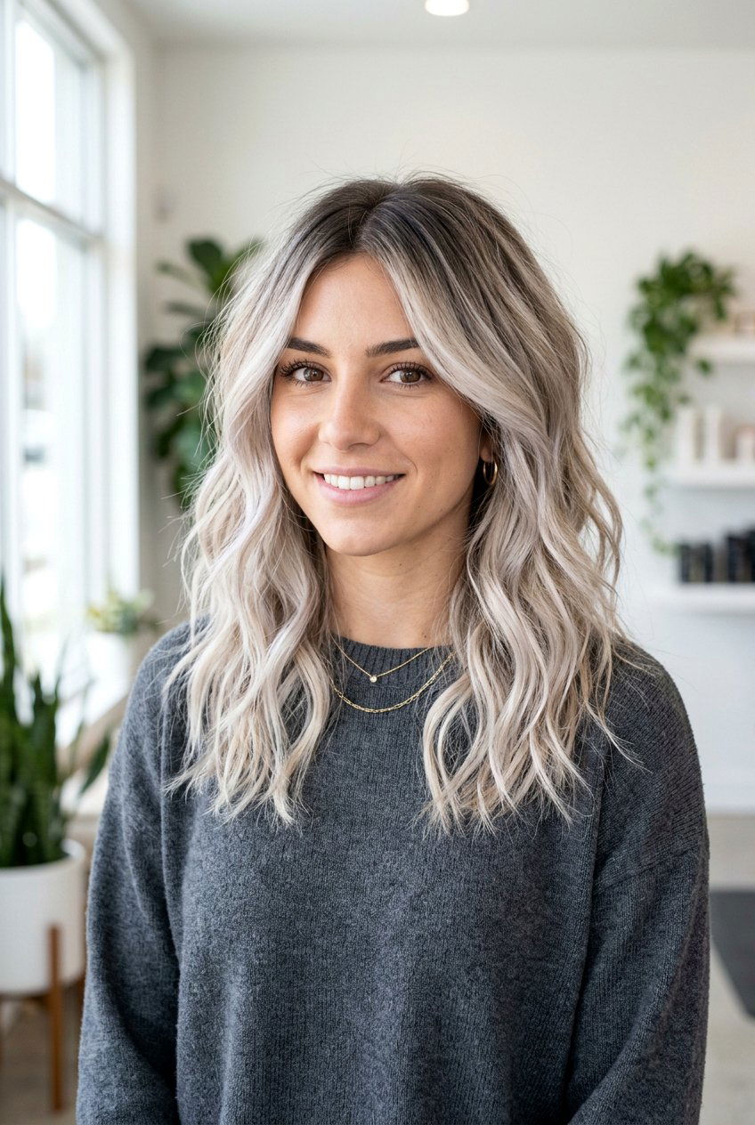 Smoked Marshmallow Color on Medium Hair - 20 smoked marshmallow hair color - 20 smoked marshmallow hair color