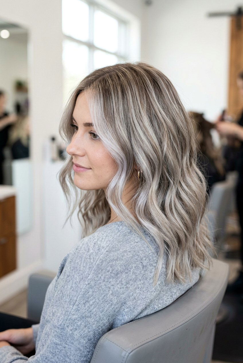 Smoked Marshmallow Highlights on Blonde Hair - 20 smoked marshmallow hair color - 20 smoked marshmallow hair color