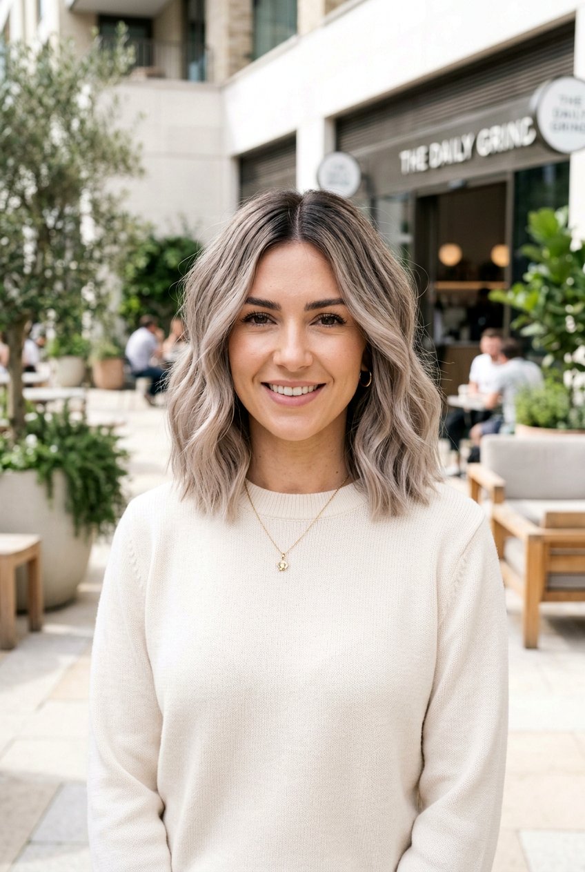 Smoked Marshmallow Lob Haircut Color - 20 smoked marshmallow hair color - 20 smoked marshmallow hair color