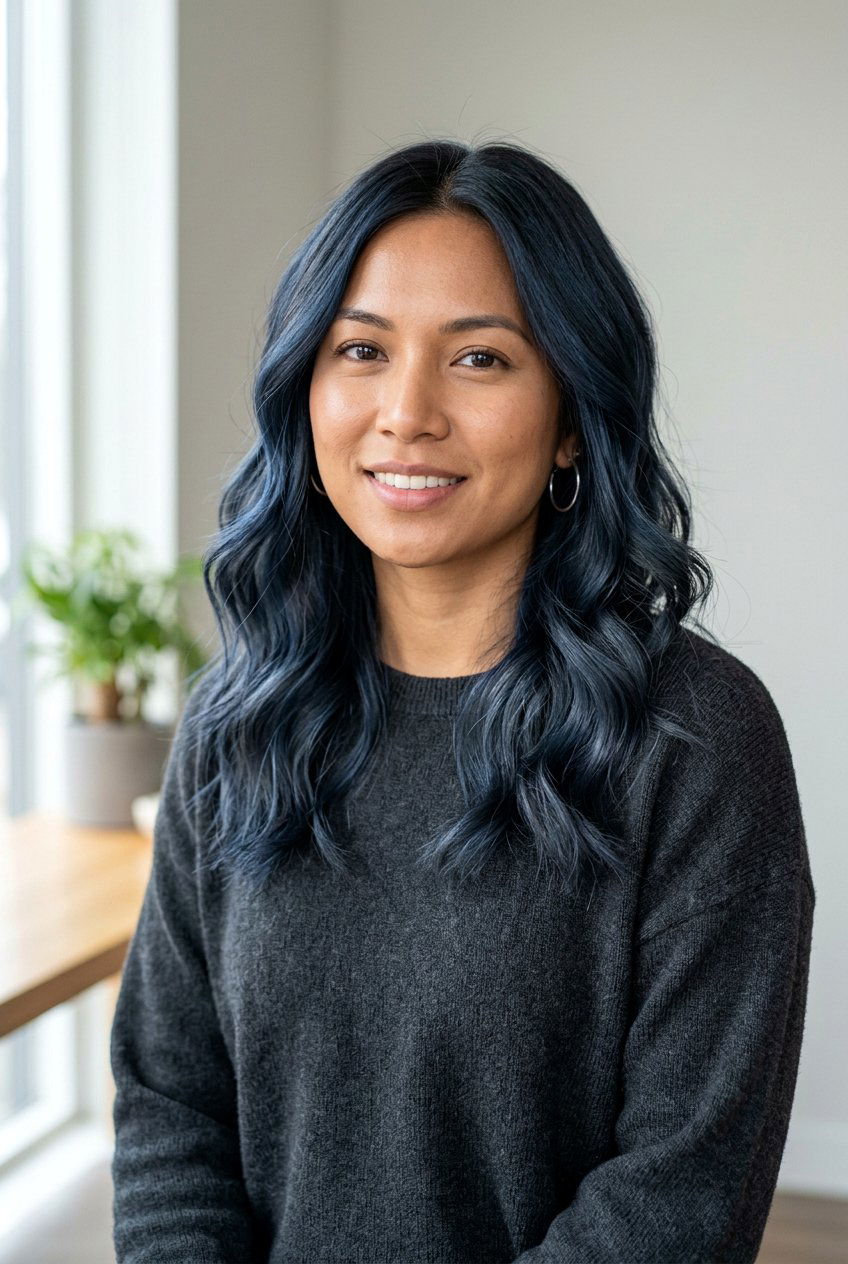 20 Stunning Blue Black Balayage Ideas to Transform Your Look