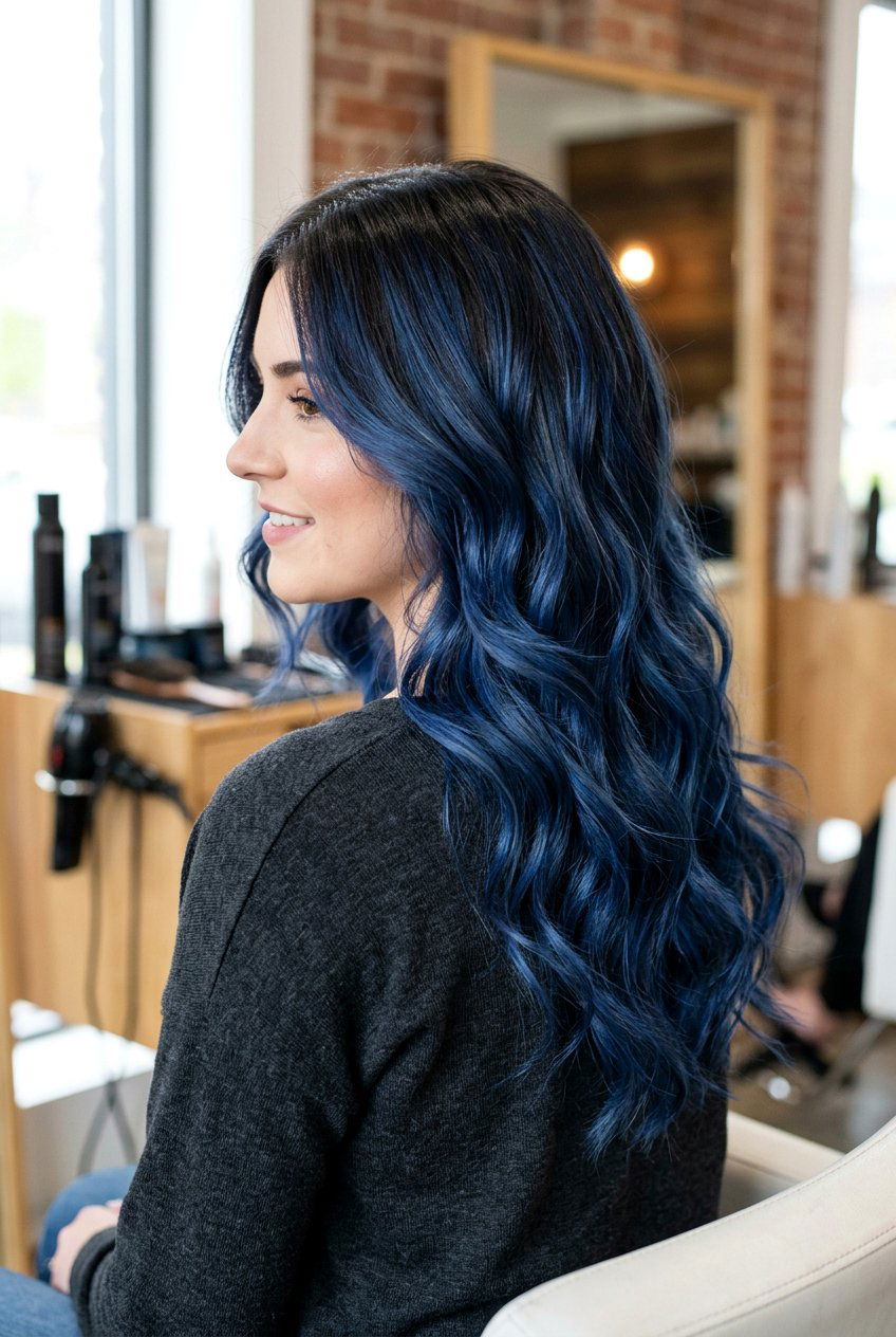 Smokey Cobalt Blue Balayage - 20 cobalt blue balayage - 20 cobalt blue balayage