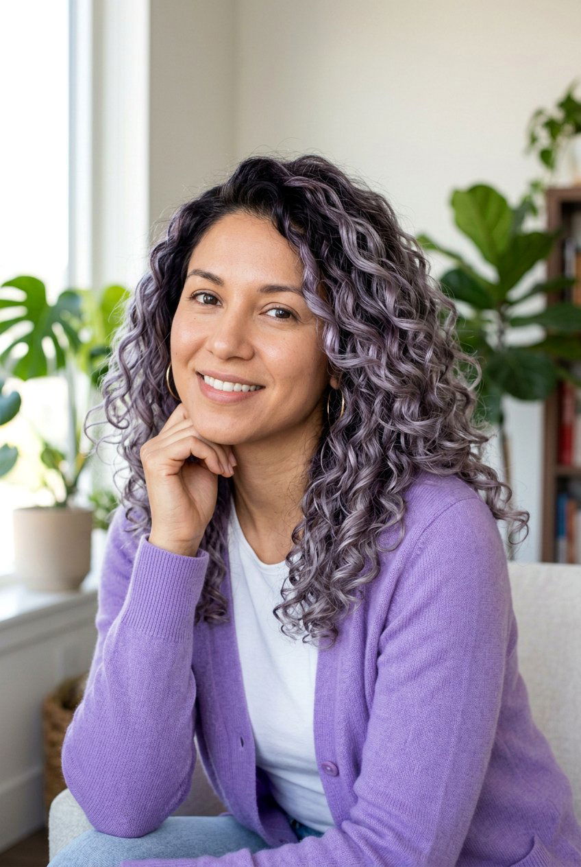 Smokey Quartz Balayage - 20 balayage for women with naturally gray hair - 20 balayage for women with naturally gray hair