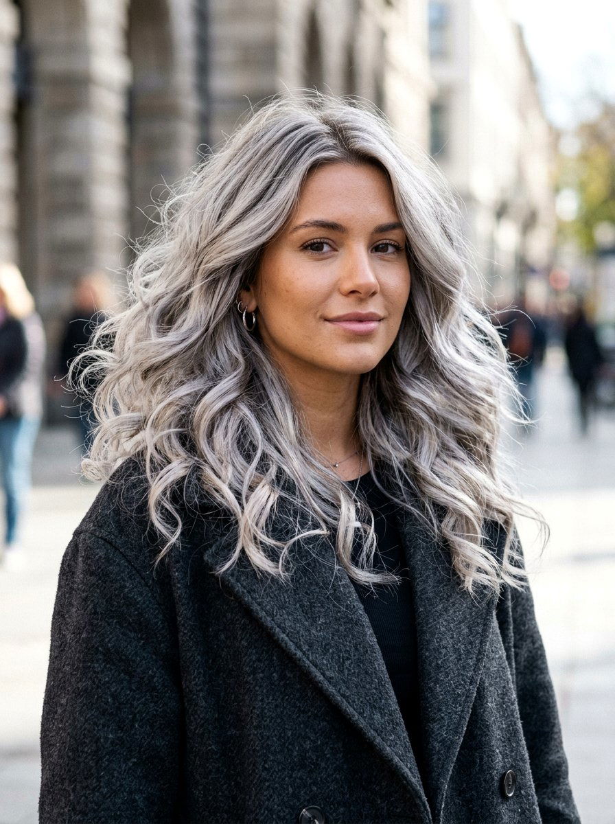 Smokey Silver Blonde - 20 winter silver blonde hair color - 20 winter silver blonde hair color