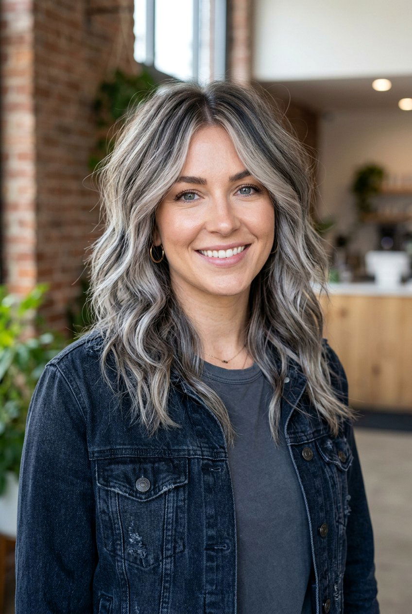 Smoky Blonde Balayage - 20 soft gray blonde balayage - 20 soft gray blonde balayage