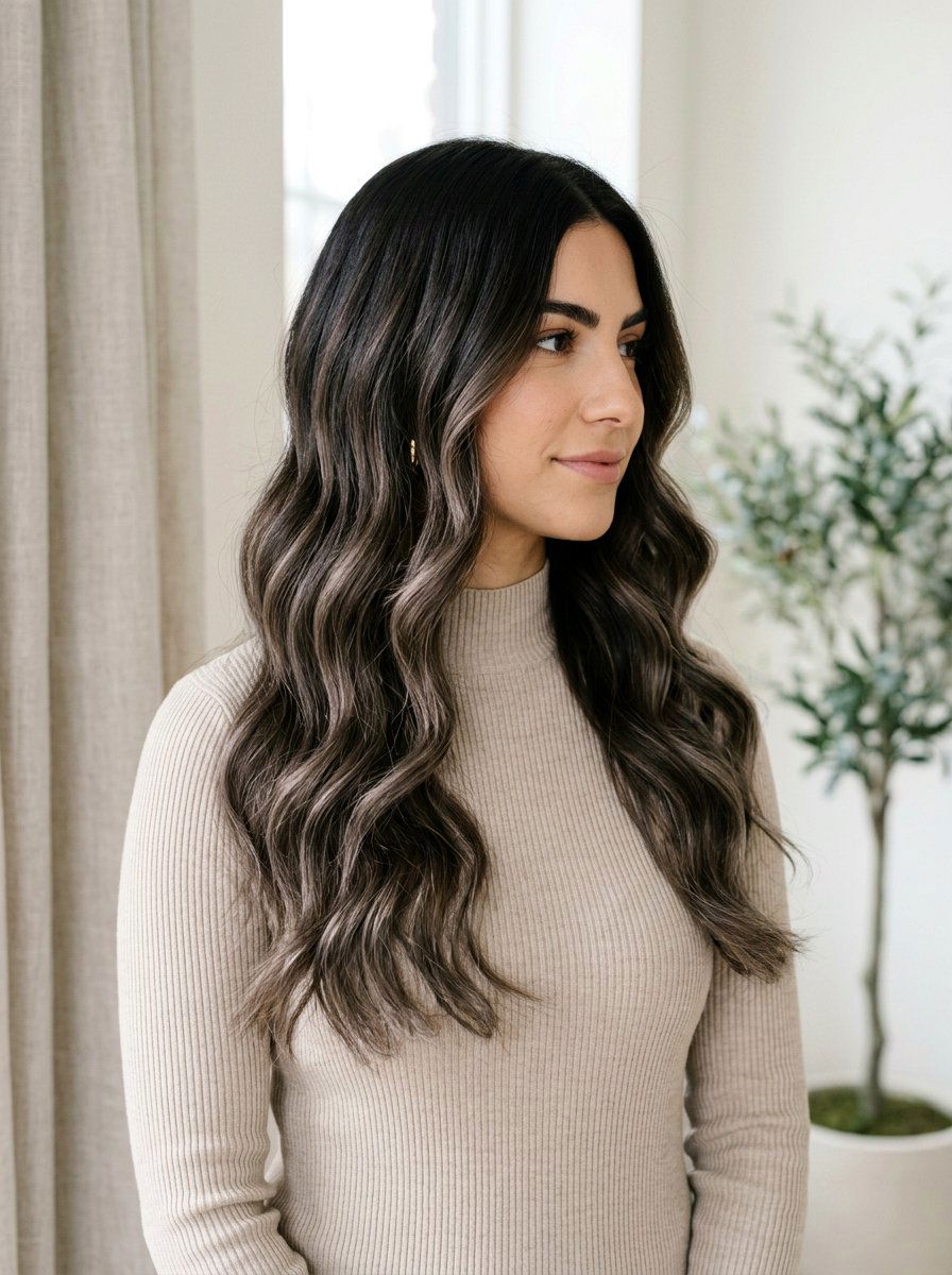 Smoky Brown Balayage On Dark Brown Hair - 20 smoky brown balayage - 20 smoky brown balayage