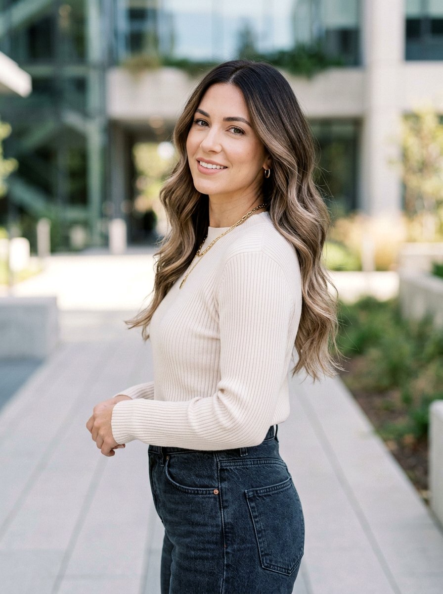 Smoky Brown Balayage With Root Melt - 20 smoky brown balayage - 20 smoky brown balayage