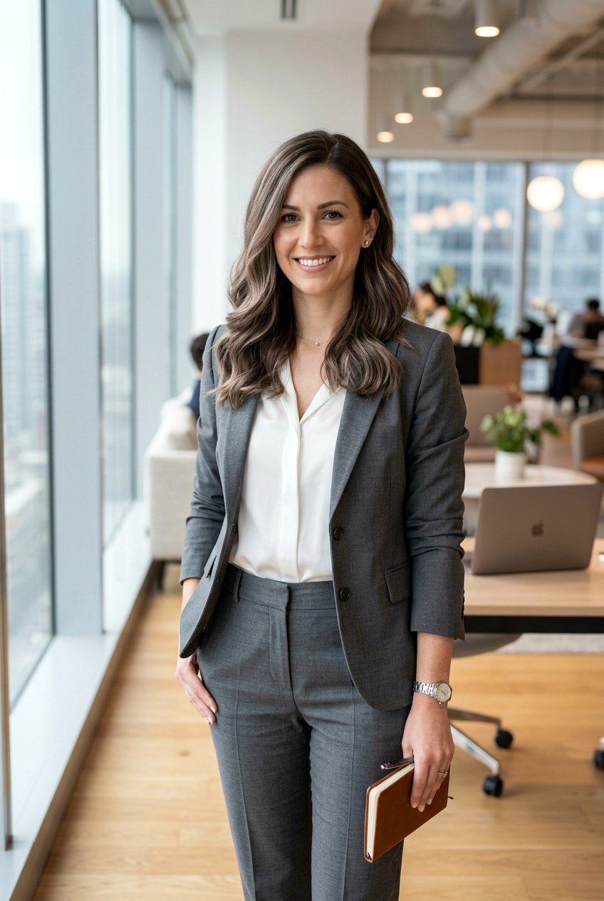 Smoky Brown Hair With Taupe Silver Highlights - 20 natural looking silver highlights - 20 natural looking silver highlights