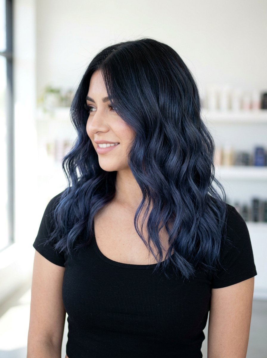 Smoky Indigo Black Balayage Melt - 20 indigo black balayage - 20 indigo black balayage