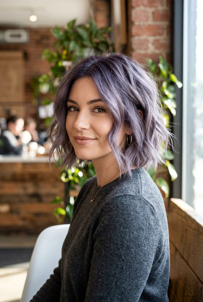 Smoky Lavender Hair - 20 lavender hair color ideas - 20 lavender hair color ideas
