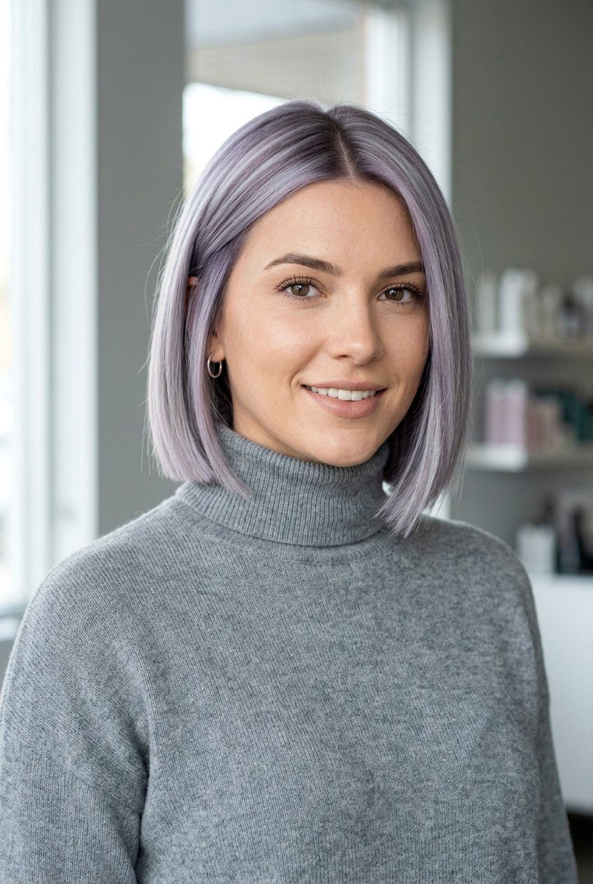 Smoky Lilac Hair - 20 editorial hair color ideas - 20 editorial hair color ideas