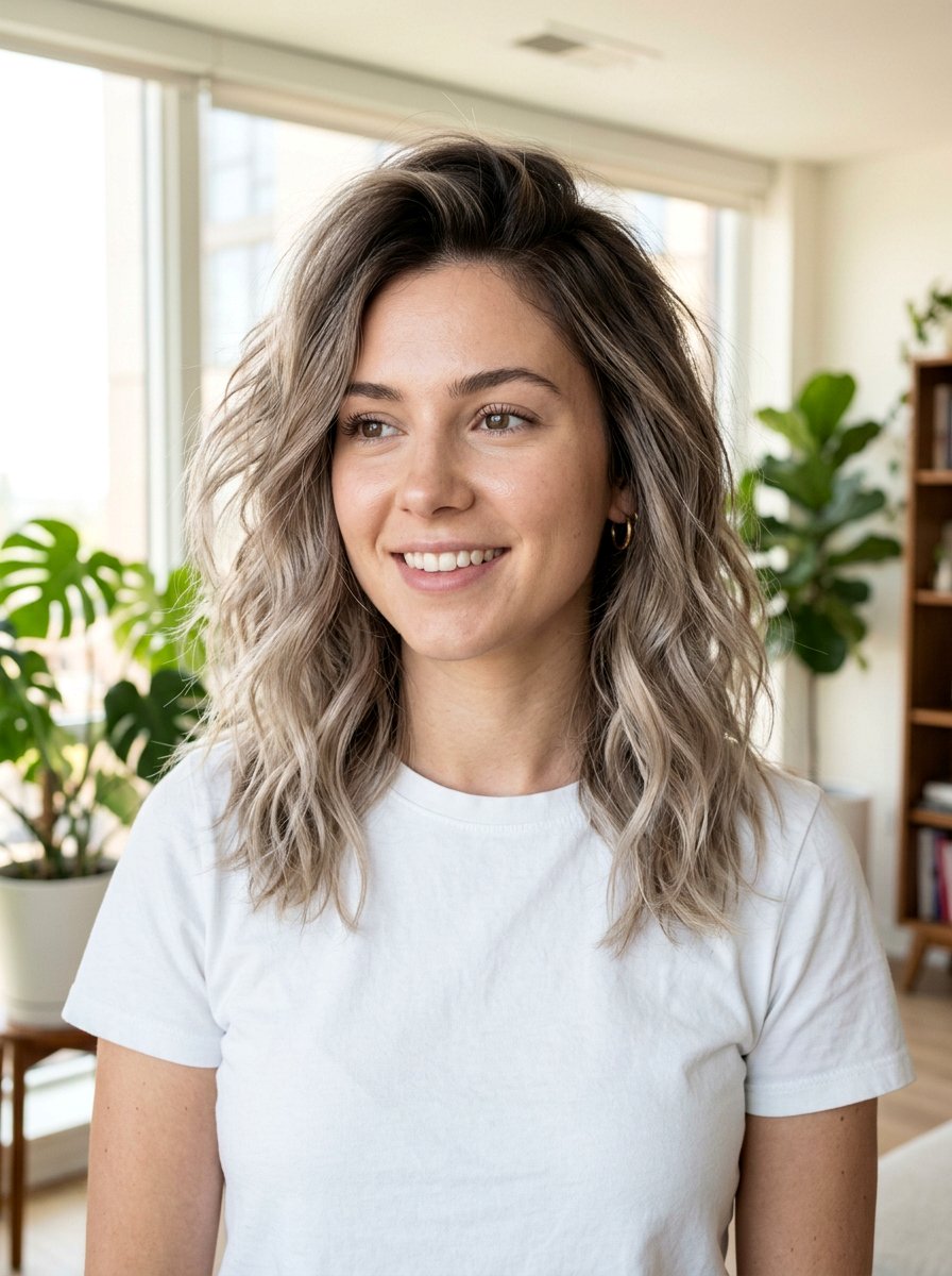 Smoky Mushroom Blonde With Dark Roots - 20 smoky mushroom blonde hair - 20 smoky mushroom blonde hair