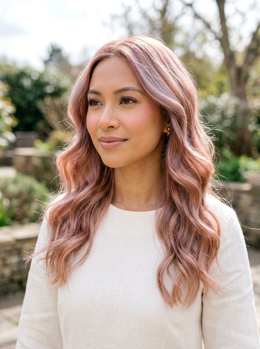 Smoky Opal Rose Gold Hair - 20 smoky opal hair color