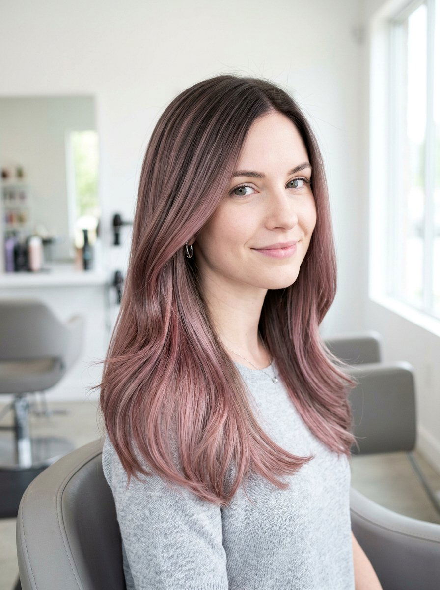 Smoky Rose Balayage For Cool Skin Tone - 20 smoky rose balayage hair - 20 smoky rose balayage hair