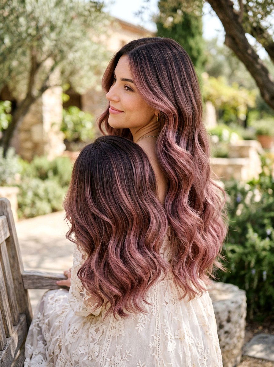 Smoky Rose Balayage For Long Hair - 20 smoky rose balayage hair - 20 smoky rose balayage hair