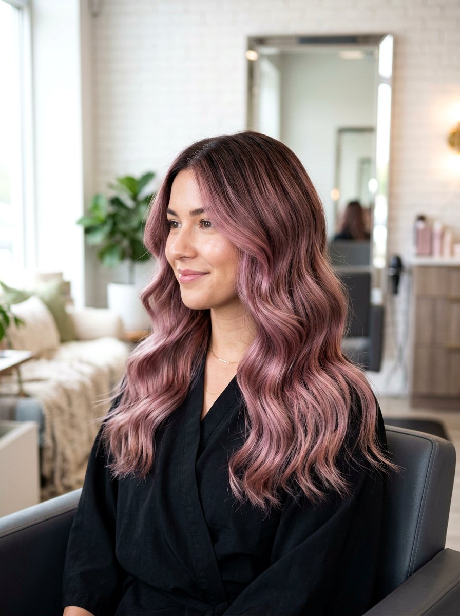 Smoky Rose Balayage Maintenance - 20 smoky rose balayage hair