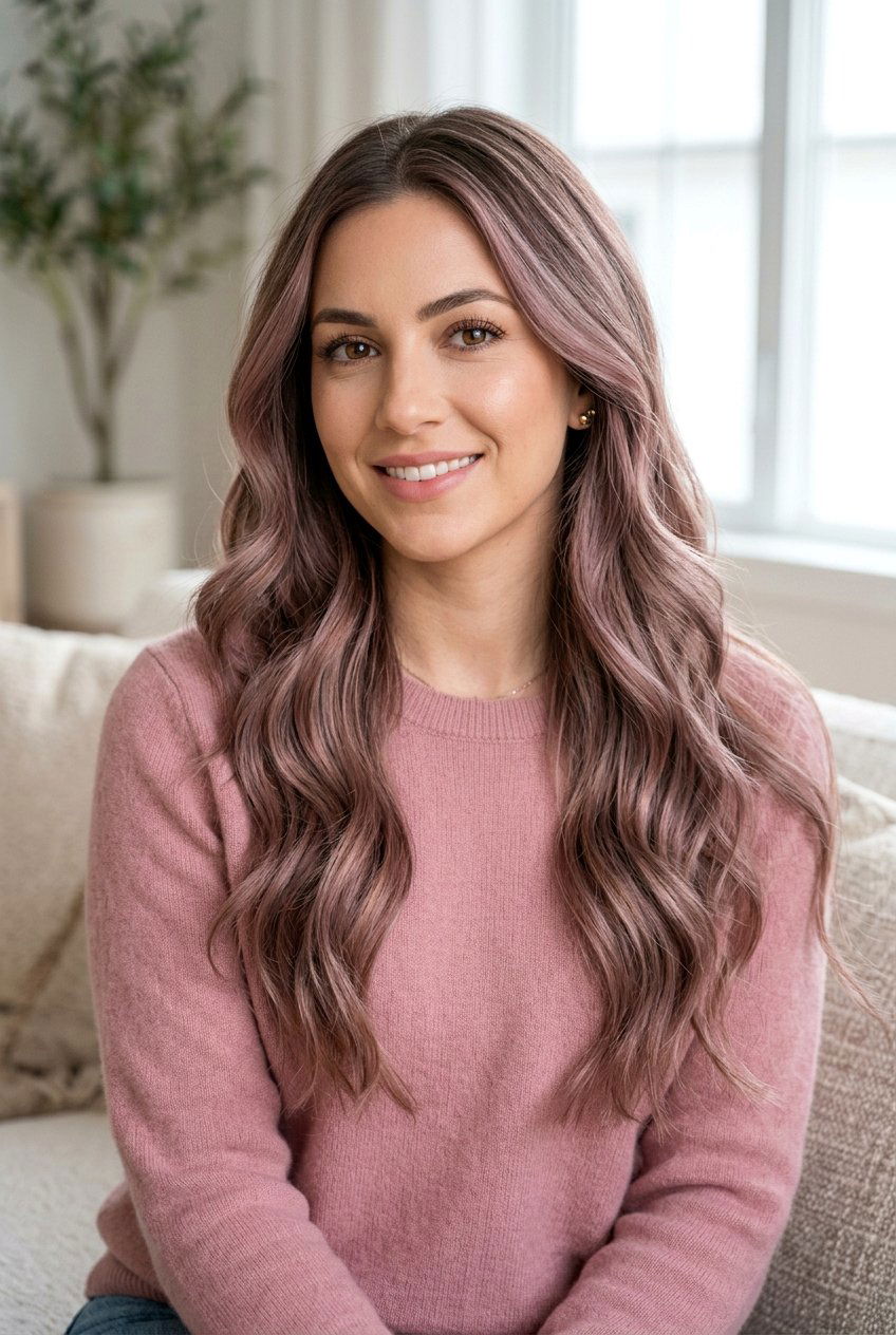Smoky Rose Brown Balayage - 20 smoky brunette balayage for women - 20 smoky brunette balayage for women