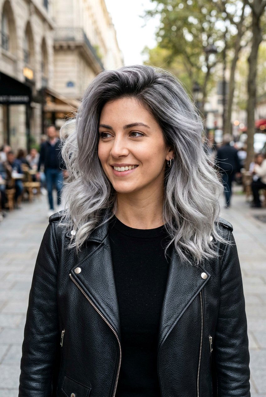 Smoky Silver Hair Color - 20 elegant gray hair color ideas - 20 elegant gray hair color ideas