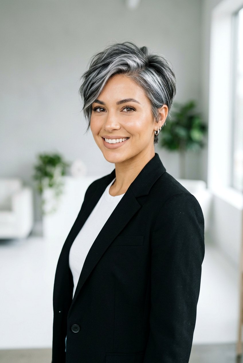 Smoky Silver Hair Dye - 20 hair color ideas for women over 60 - 20 hair color ideas for women over 60