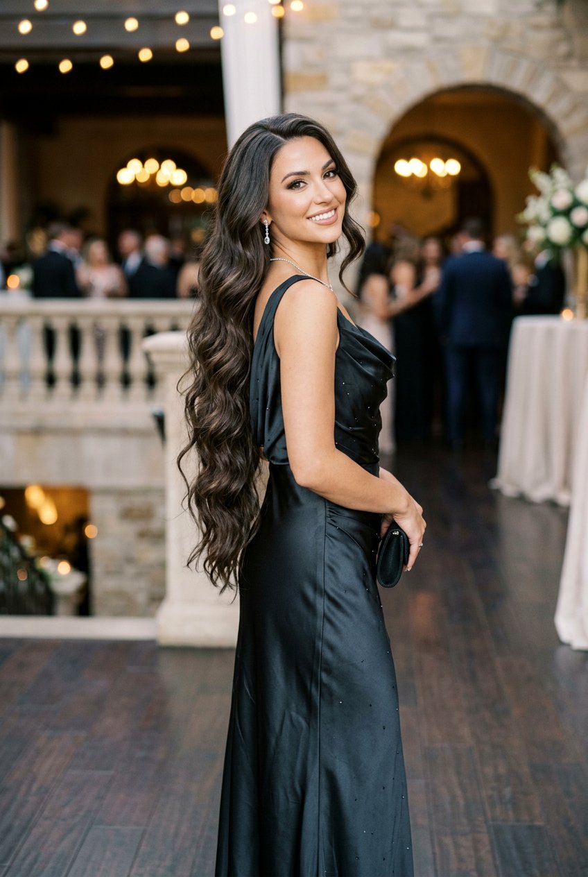 Smoky espresso long waves - 20 cool espresso brunette for mature women - 20 cool espresso brunette for mature women