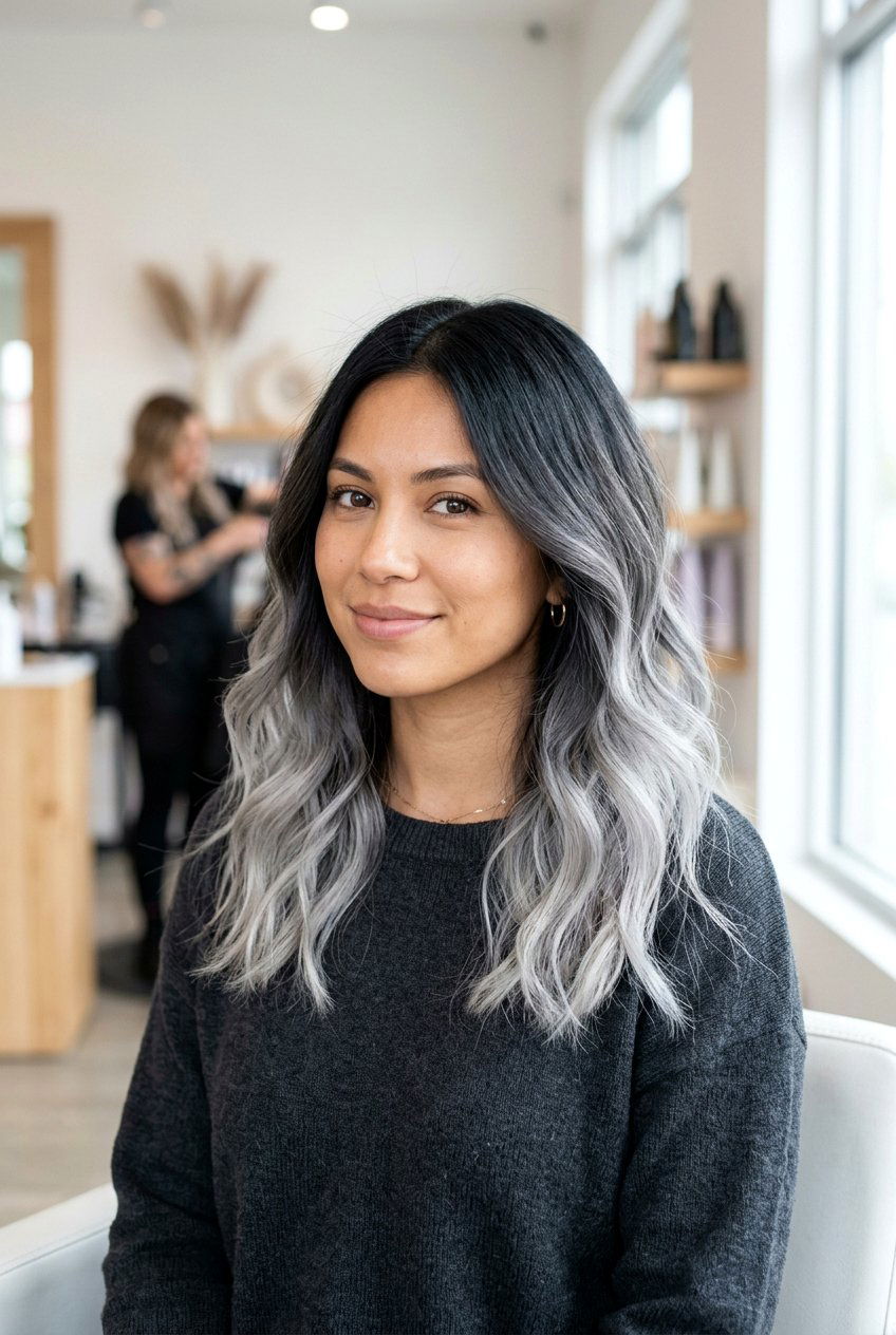 Smoky gray ombre - 20 smoky gray hair color - 20 smoky gray hair color