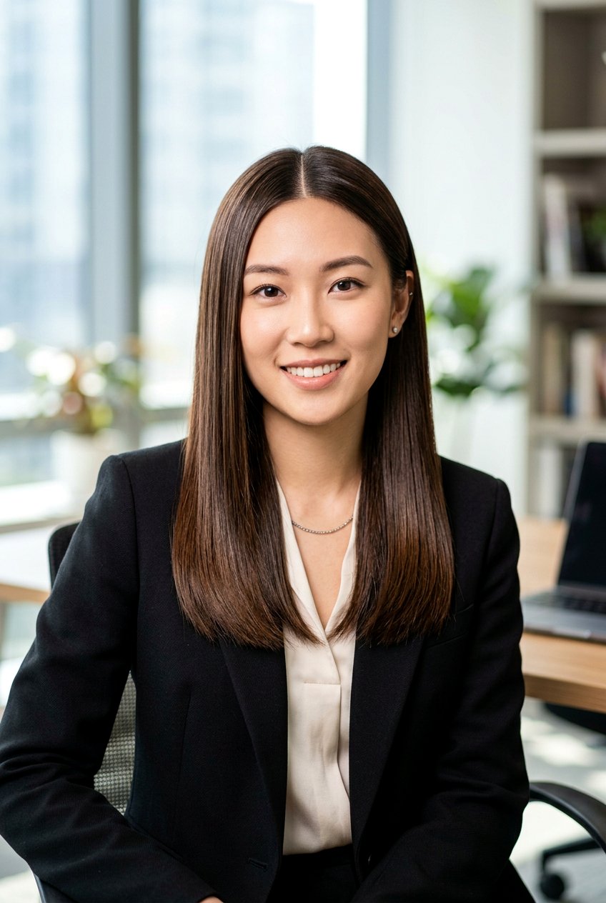 Smooth Straight Hair - 20 easy meeting hairstyle for women - 20 easy meeting hairstyle for women