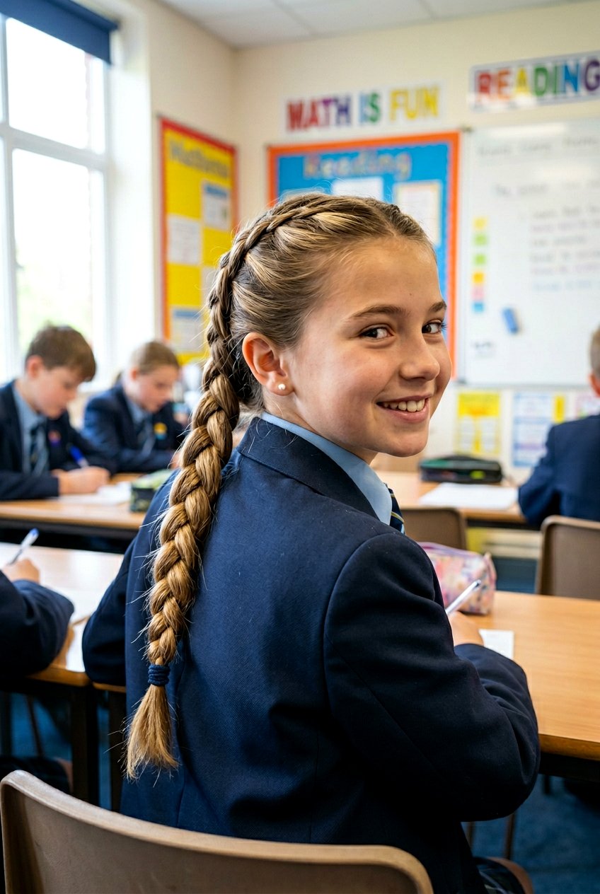 Snake Braid - 20 simple braid for school girls - 20 simple braid for school girls