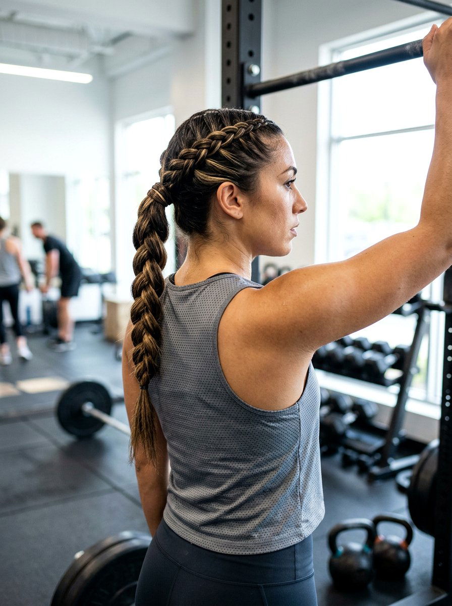 Snake Braid Ponytail Workout - 20 workout ponytail with braid - 20 workout ponytail with braid