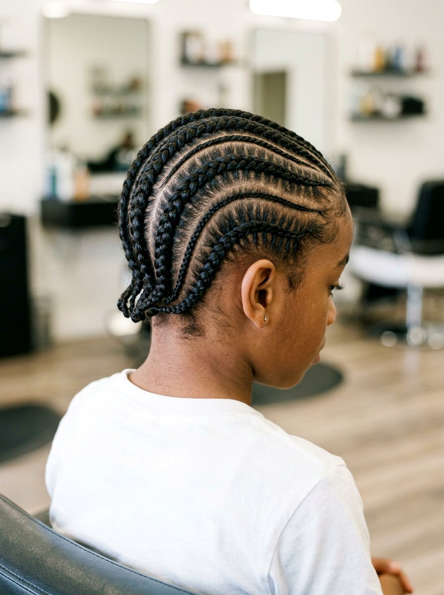 Snake Braid Rows - 20 school safe braid styles for boys - 20 school safe braid styles for boys
