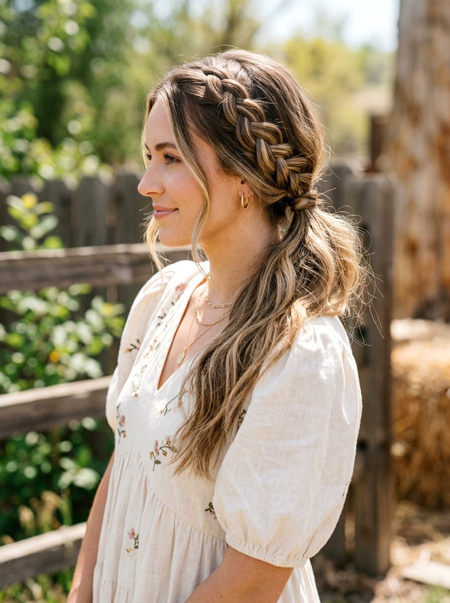 Snake Braid Side Ponytail - 20 rodeo braid ponytail - 20 rodeo braid ponytail