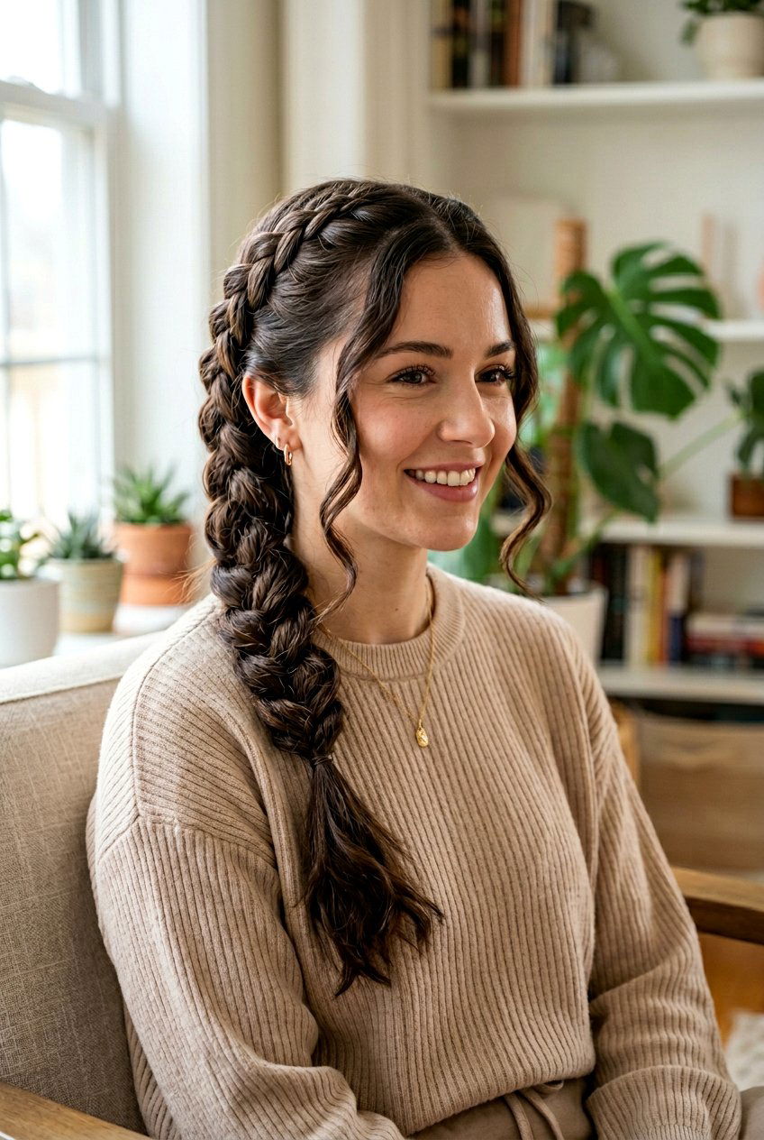 Snake Braid - 20 bedtime braid hairstyles for waves - 20 bedtime braid hairstyles for waves