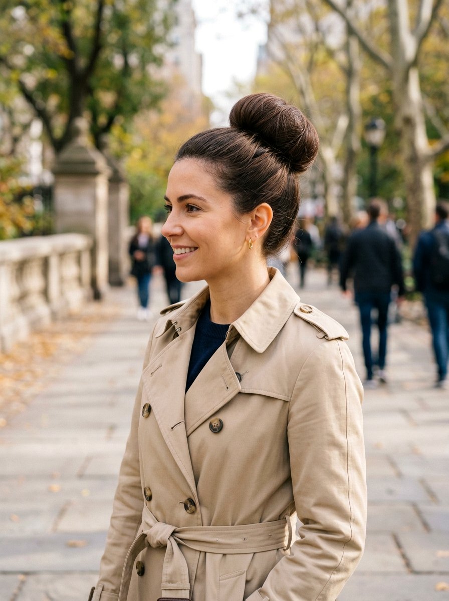 Sock Bun - 20 rainy day bun hairstyle - 20 rainy day bun hairstyle